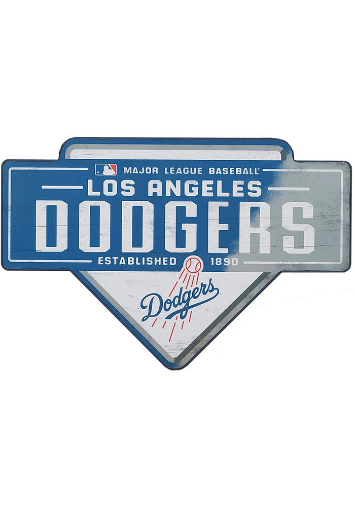 Los Angeles Dodgers Base Wood Wall Wall Art