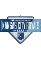 Kansas City Royals Base Wood Wall Sign - Blue