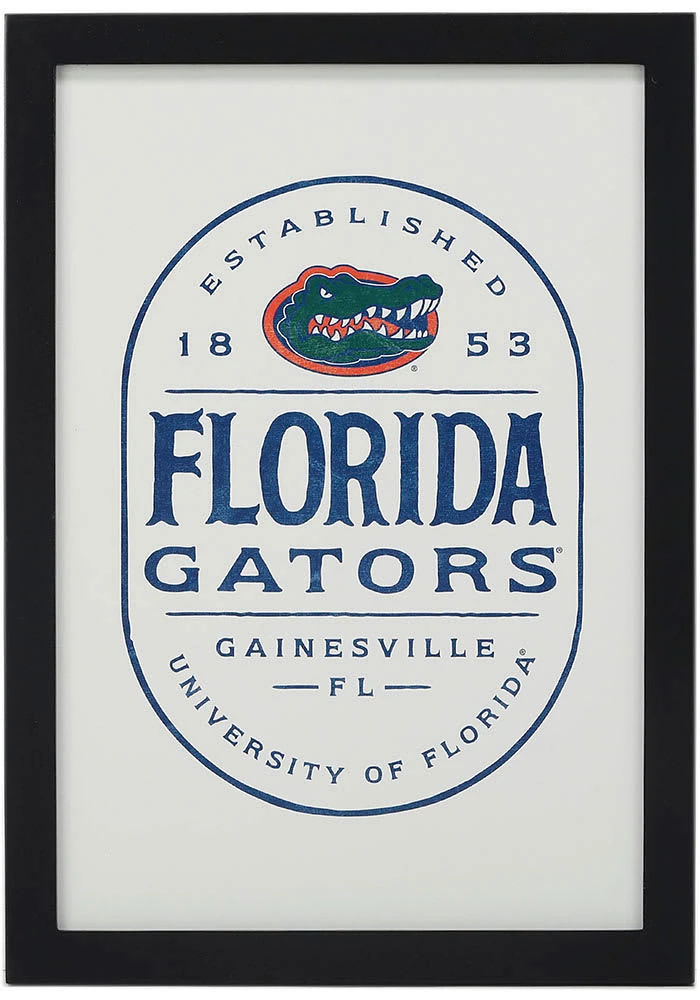 Florida Gators Framed Wood Wall Sign
