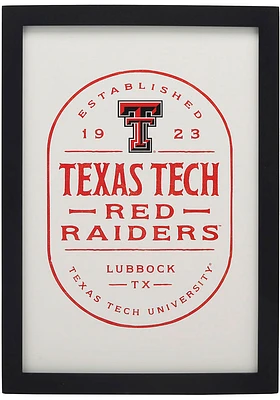 Texas Tech Red Raiders Framed Wood Wall Sign