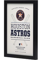 Houston Astros Framed Wood Wall Sign