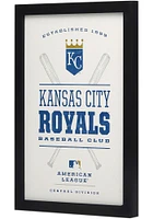 Kansas City Royals Framed Wood Sign