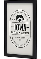 Iowa Hawkeyes Team Framed Wood Wall Sign