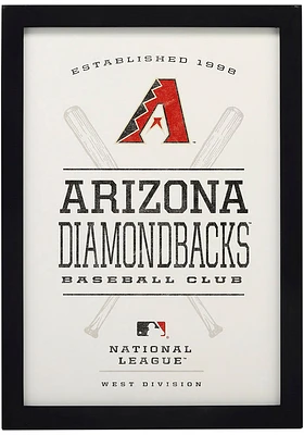 Arizona Diamondbacks Framed Wood Wall Sign