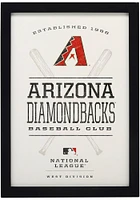 Arizona Diamondbacks Framed Wood Wall Sign