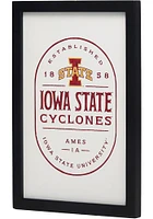 Iowa State Cyclones Framed Wood Wall Sign