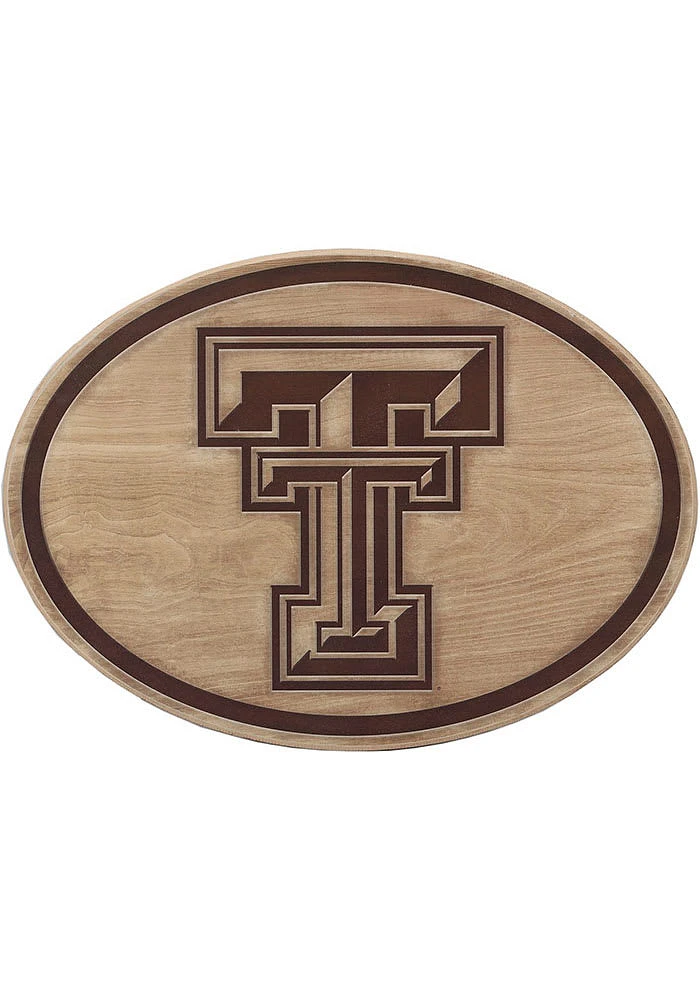 Texas Tech Red Raiders Logo Wood Wall Sign
