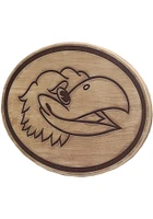 Kansas Jayhawks Logo Wood Wall Sign