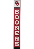 Oklahoma Sooners Vertical Wood Wall Sign - Red