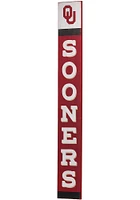 Oklahoma Sooners Vertical Wood Wall Sign - Red