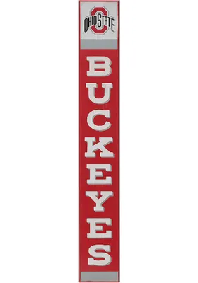 Ohio State Buckeyes Vertical Wood Wall Sign