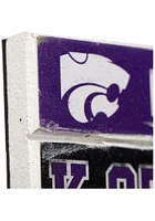 K-State Wildcats Wood Planked Magnet
