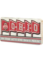 Ohio State Buckeyes Flag Magnet