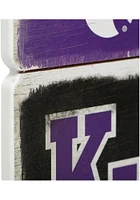 K-State Wildcats Planked Sign - Purple