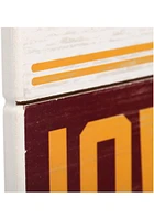 Iowa State Cyclones Planked Wood Sign - Red