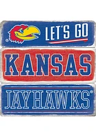 Kansas Jayhawks Wood Plank Magnet