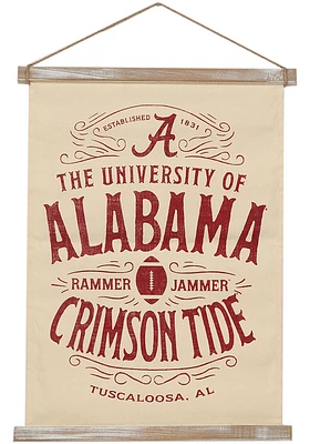 Alabama Crimson Tide 18x24 Canvas Banner Wall Art