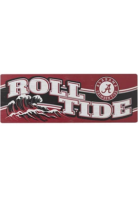 Alabama Crimson Tide 24.5x8.75 Slogan Wood Sign