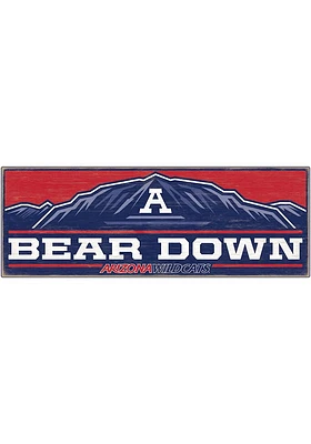 Arizona Wildcats 28x10 Logo Wood Sign