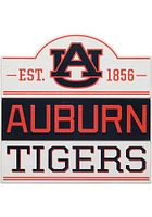 Auburn Tigers 14x14 Bump Planked Wood Sign