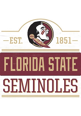Florida State Seminoles 14x14 Bump Planked Wood Sign