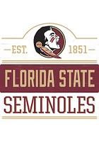 Florida State Seminoles 14x14 Bump Planked Wood Sign