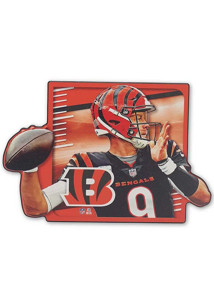 Joe Burrow Cincinnati Bengals Player in Motion Sign