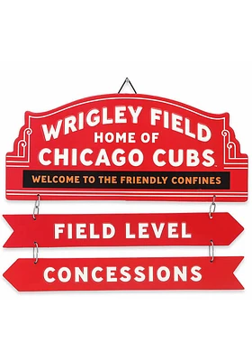 Chicago Cubs Field Metal Sign - Blue
