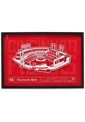 Cincinnati Reds Glass Stadium Framed Posters