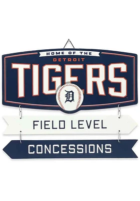 Detroit Tigers Field Metal Sign