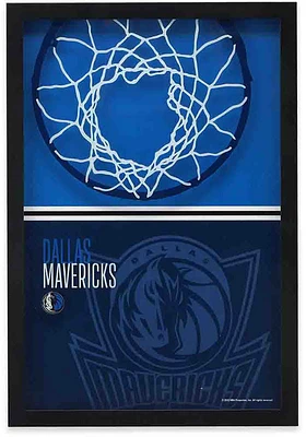 Dallas Mavericks Glass Print Framed Posters