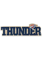 Oklahoma City Thunder Wood Logo Sign