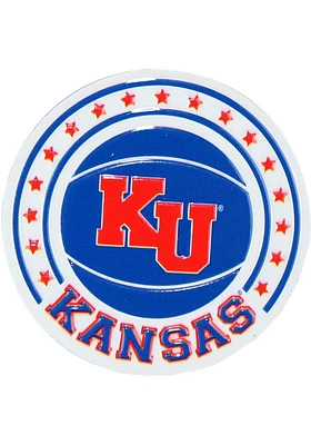 Kansas Jayhawks Basketball Tin Magnet