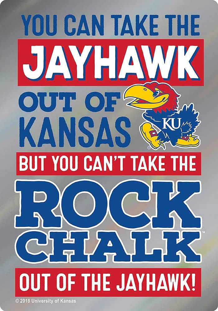 Kansas Jayhawks Jayhawk Out Of Kansas Magnet