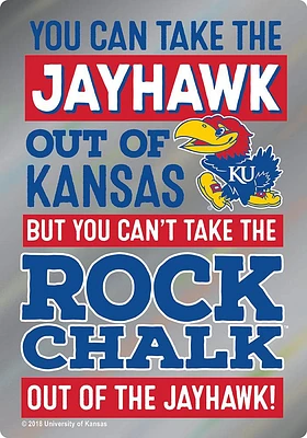 Kansas Jayhawks Jayhawk Out Of Kansas Magnet
