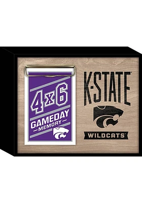 K-State Wildcats Deep Wood Photo Picture Frame - Brown