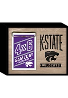 K-State Wildcats Deep Wood Photo Picture Frame - Brown