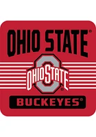 Ohio State Buckeyes Red Metal Design Magnet