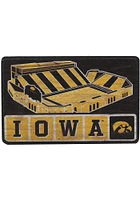 Iowa Hawkeyes Stadium Wood Magnet