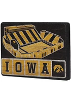 Iowa Hawkeyes Stadium Wood Magnet