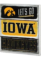 Iowa Hawkeyes Wood Planked Magnet