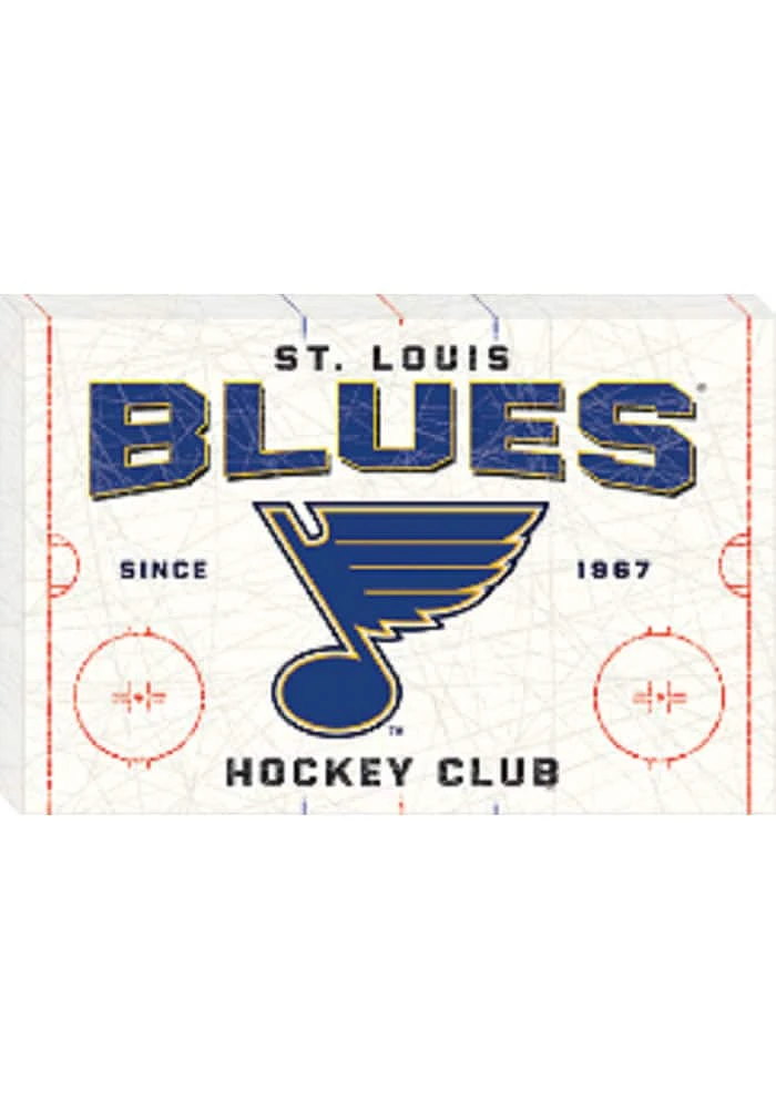 St Louis Blues Rink Wall Art - Blue