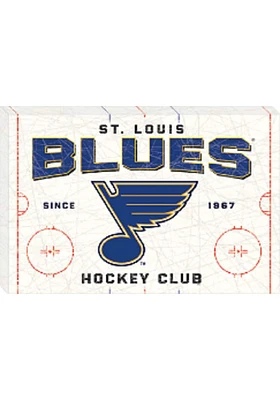 St Louis Blues Rink Wall Art - Blue