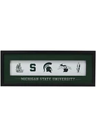 Michigan State Spartans Framed Glass Picture Frame - Green