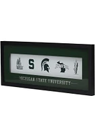Michigan State Spartans Framed Glass Picture Frame - Green