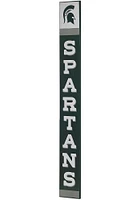 Michigan State Spartans Vertical Wood Sign - Green