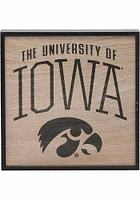 Iowa Hawkeyes Deep Wood Block Sign