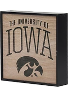 Iowa Hawkeyes Deep Wood Block Sign