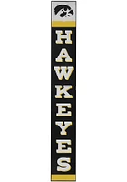 Iowa Hawkeyes Vertical Wood Sign