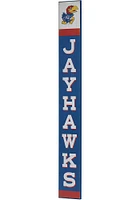 Kansas Jayhawks Vertical Wood Sign